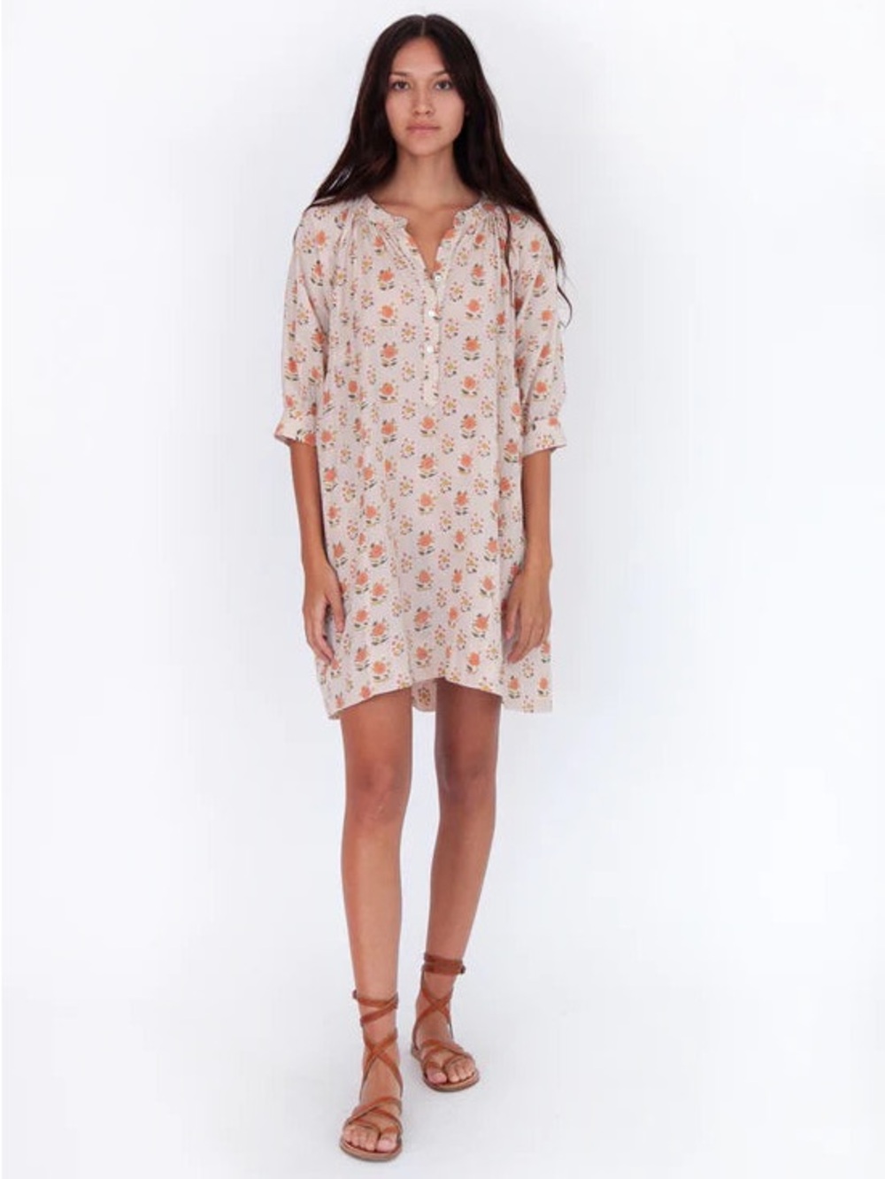 Matta Shireen Myra Light Pink Floral Blush Dress
